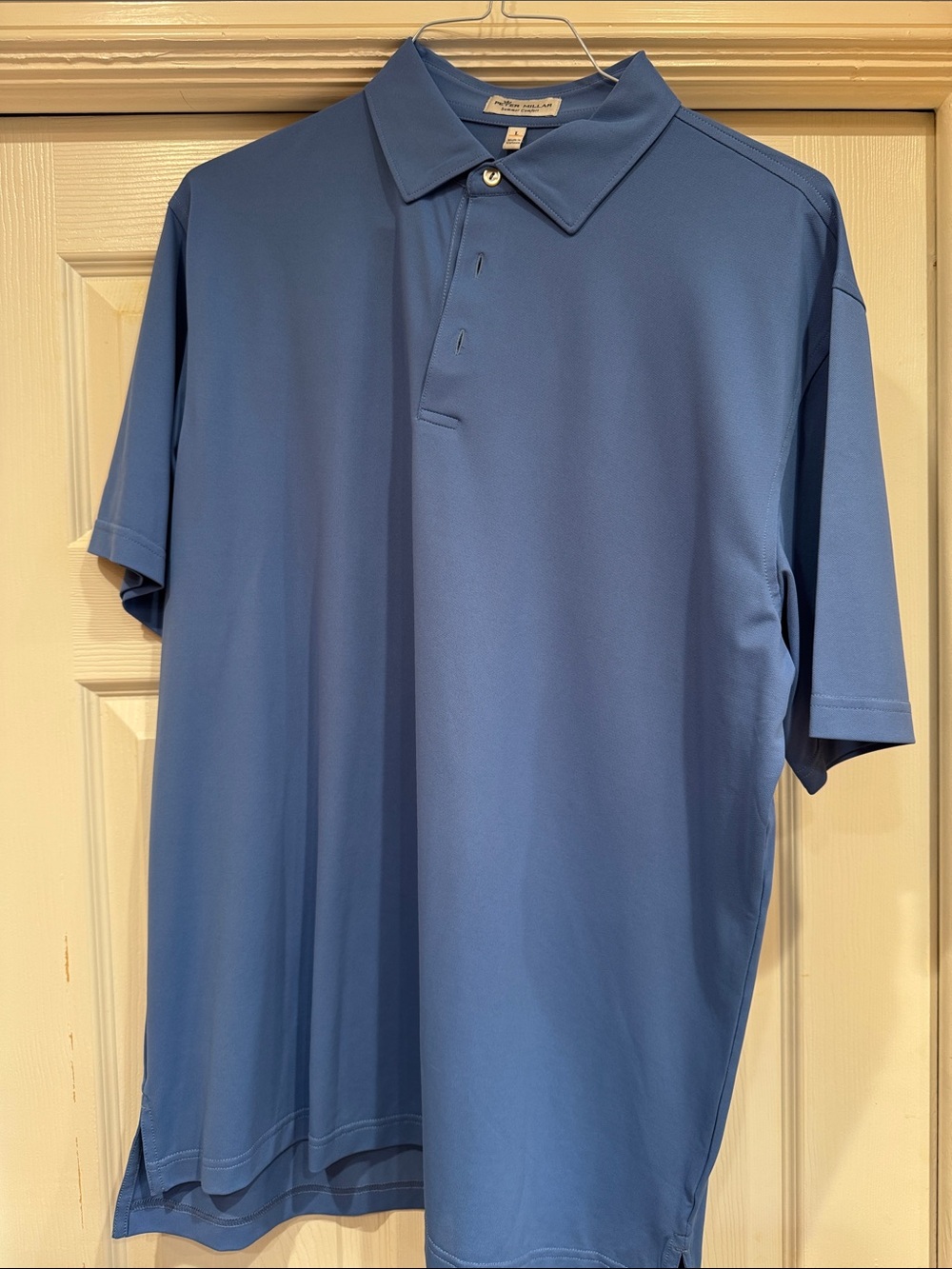 Peter Millar Men's Light Blue Performance Polo